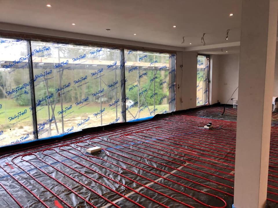 underfloor heating for ground source heat pumps